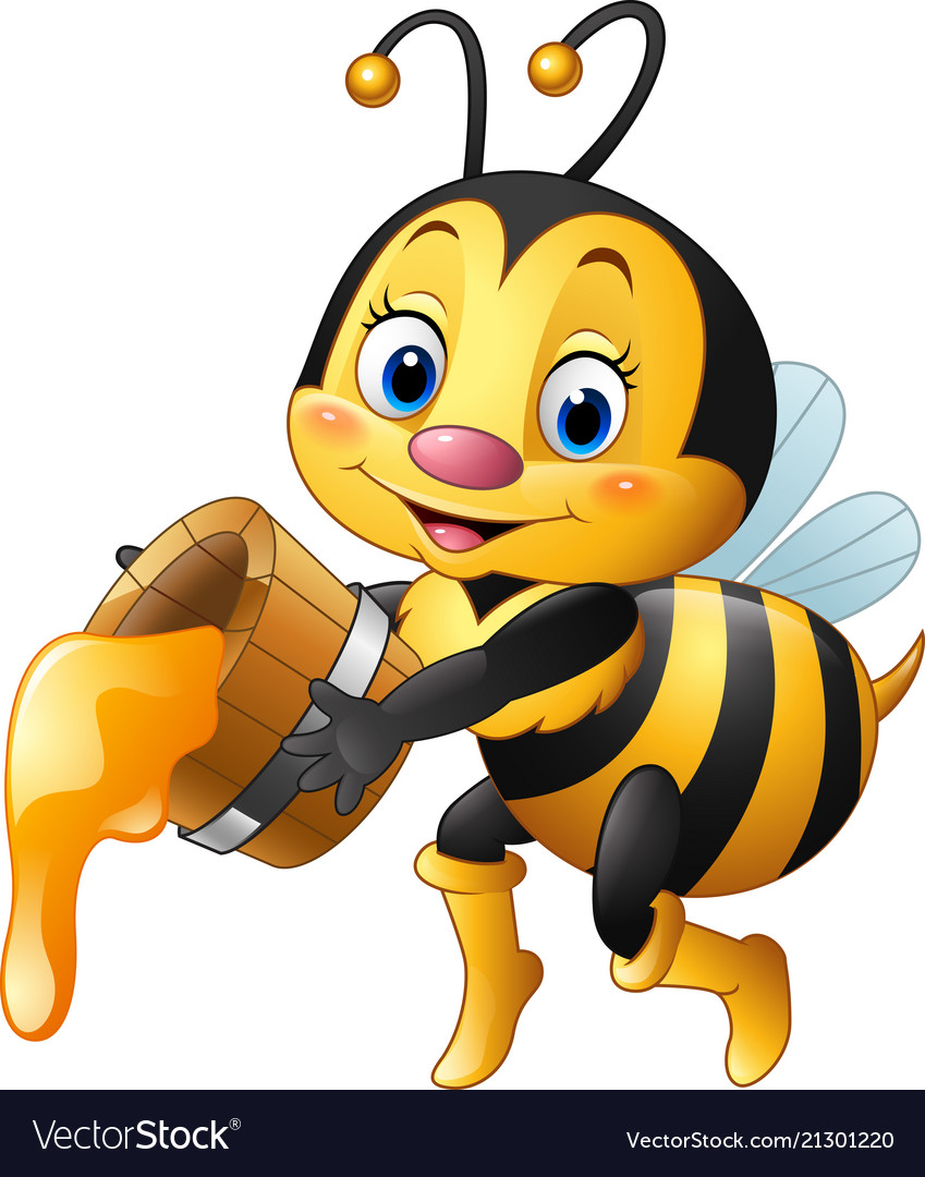 Detail Honey Bee Cartoon Nomer 2