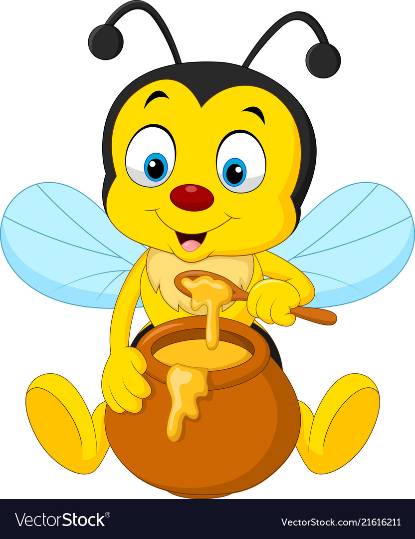 Detail Honey Bee Cartoon Nomer 12