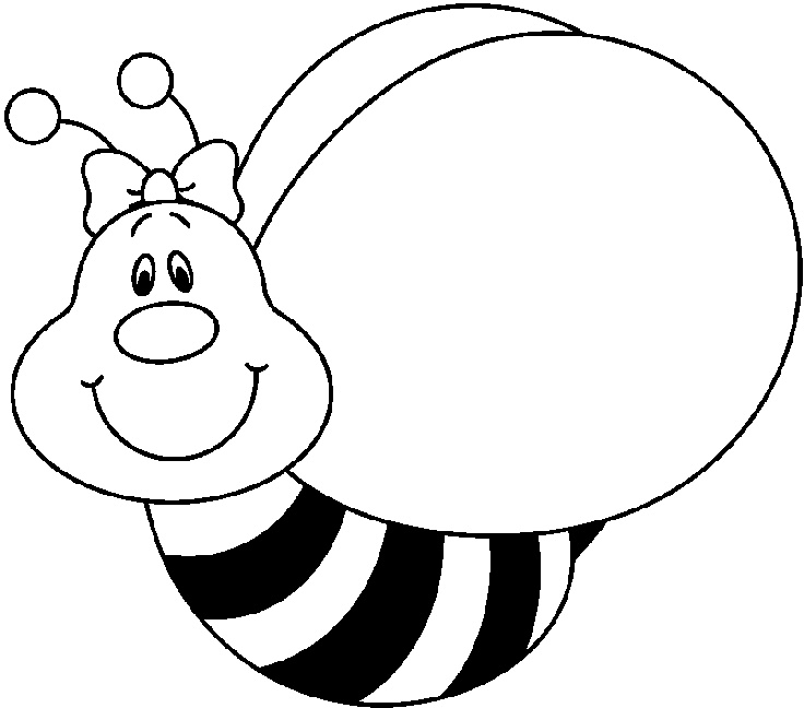 Detail Honey Bee Clipart Black And White Free Nomer 42