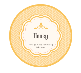 Detail Honey Jar Labels Template Free Nomer 7