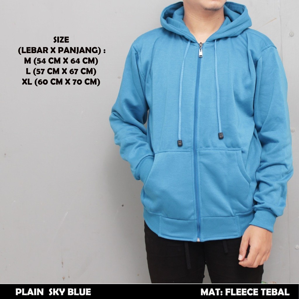 Detail Hoodie Biru Langit Nomer 8