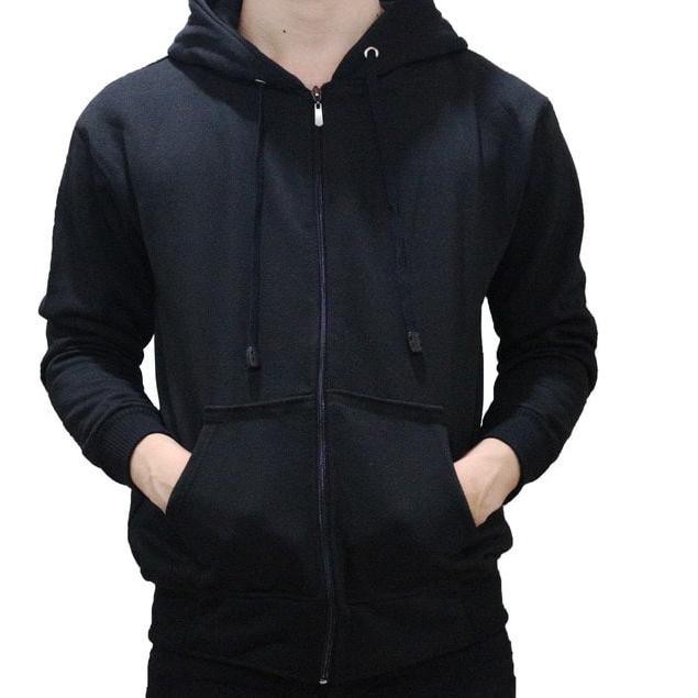 Detail Hoodie Hitam Polos Depan Belakang Nomer 25