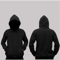 Detail Hoodie Hitam Polos Depan Belakang Nomer 28