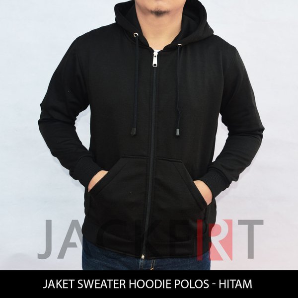 Detail Hoodie Hitam Polos Depan Belakang Nomer 40