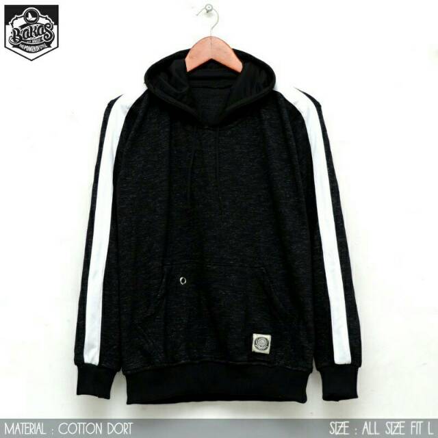 Detail Hoodie Hitam Putih Nomer 31