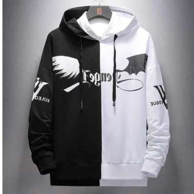 Detail Hoodie Hitam Putih Nomer 44