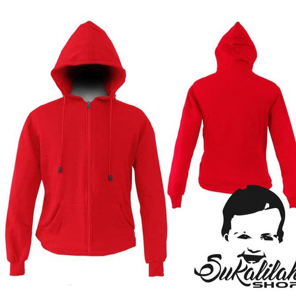 Detail Hoodie Merah Polos Nomer 17