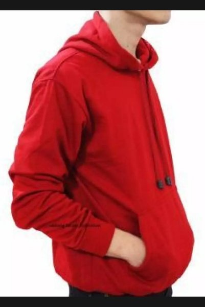 Detail Hoodie Merah Polos Nomer 23