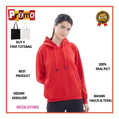 Detail Hoodie Merah Polos Nomer 48