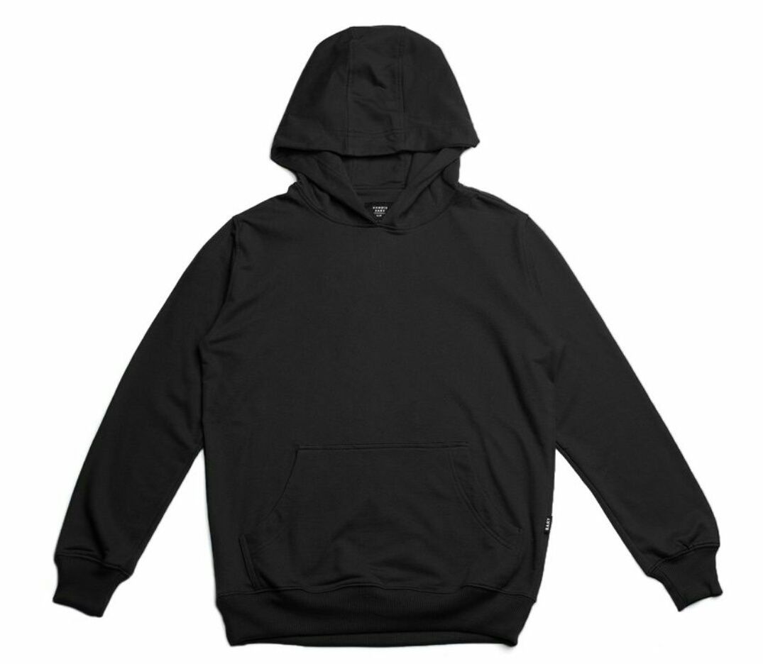 Download Hoodie Polos Hitam Depan Belakang Nomer 4