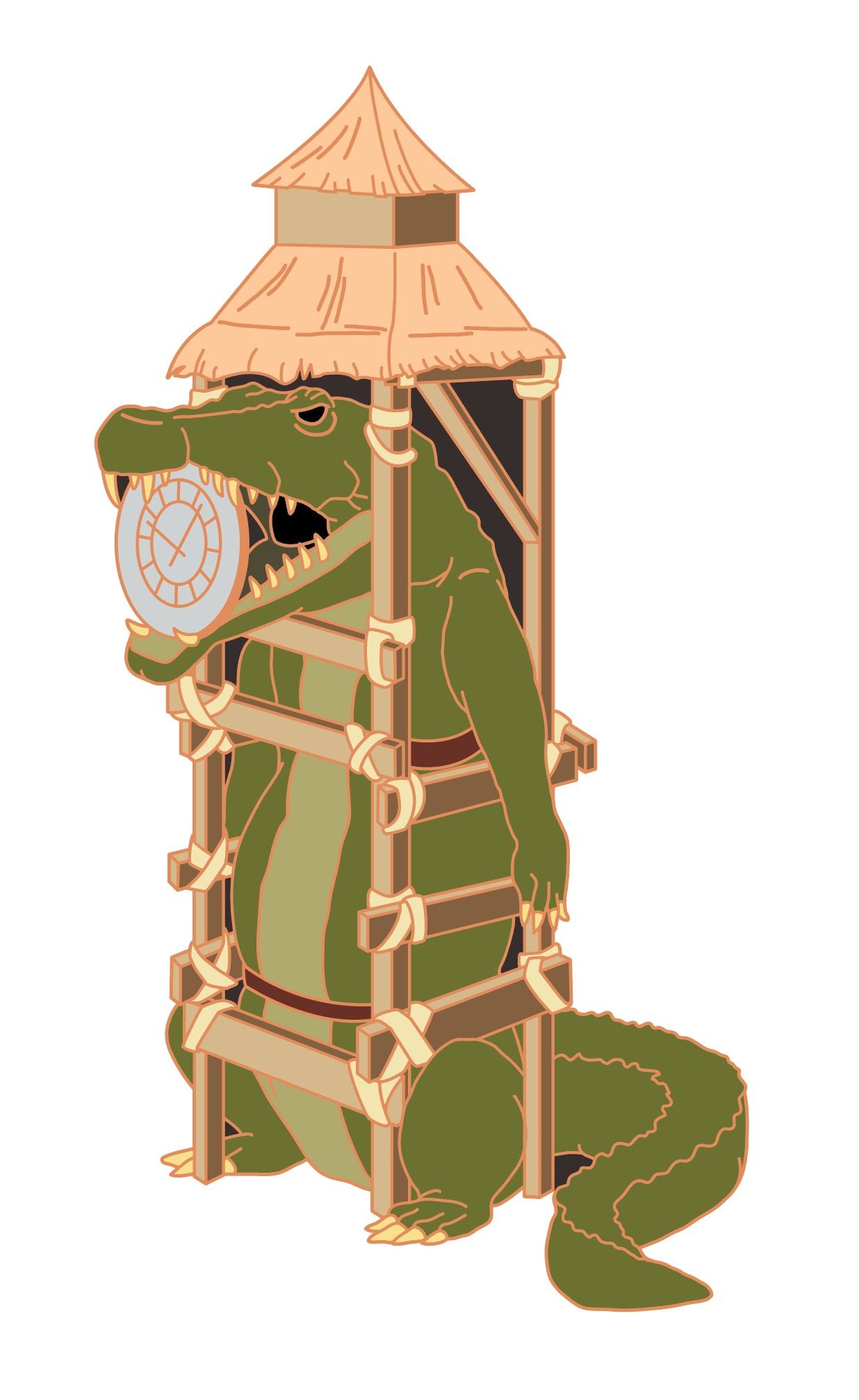 Detail Hook Crocodile Clock Tower Nomer 3