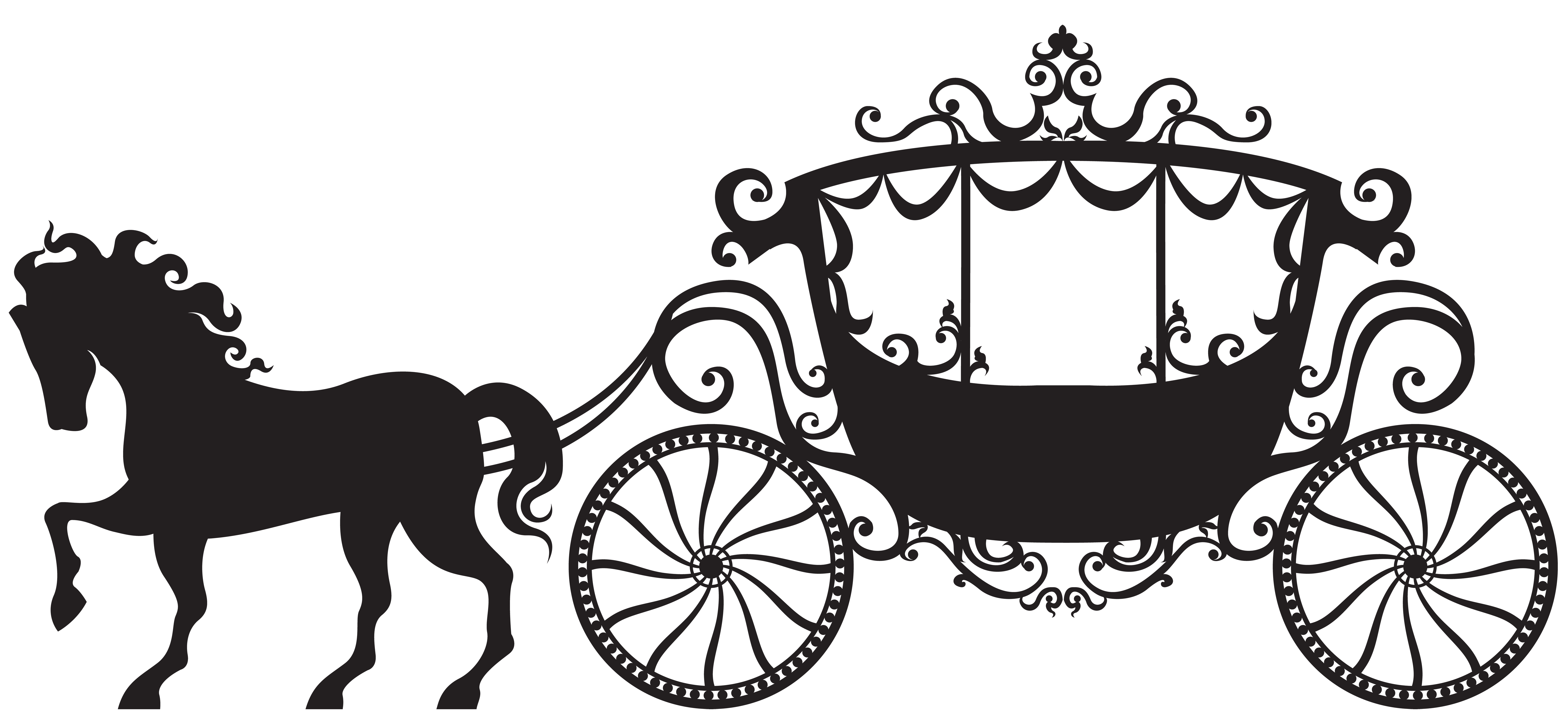 Detail Horse And Carriage Clipart Nomer 5