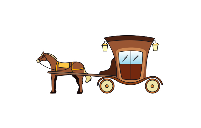 Detail Horse And Carriage Clipart Nomer 9