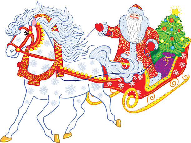 Detail Horse And Sleigh Clipart Nomer 19