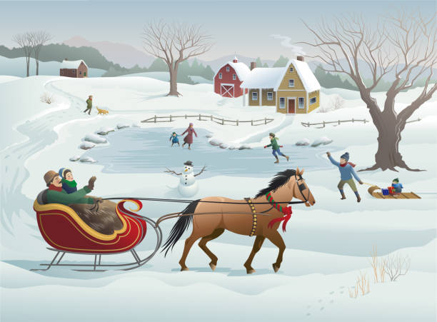 Detail Horse And Sleigh Clipart Nomer 5