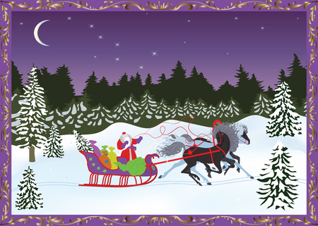 Detail Horse And Sleigh Clipart Nomer 34