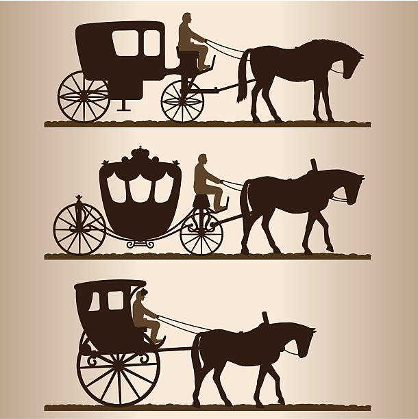 Detail Horse Drawn Carriage Silhouette Nomer 20