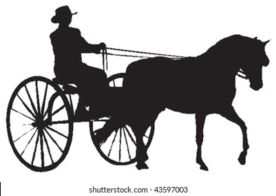 Detail Horse Drawn Carriage Silhouette Nomer 21