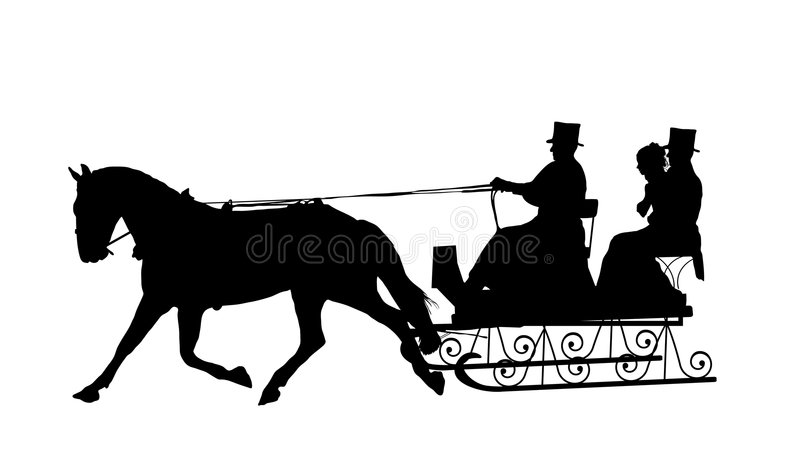 Detail Horse Drawn Sleigh Clipart Nomer 11