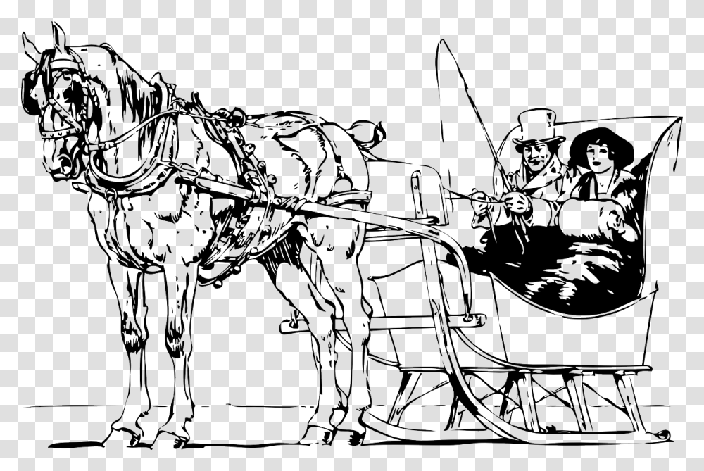 Detail Horse Drawn Sleigh Clipart Nomer 20