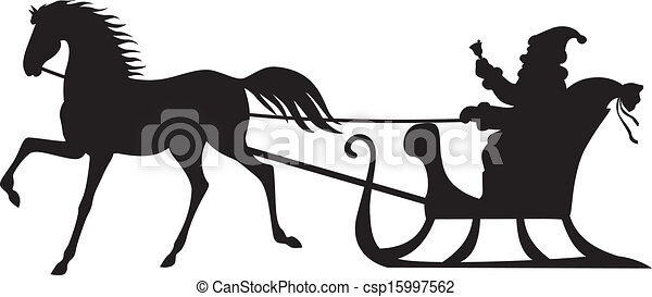 Detail Horse Drawn Sleigh Clipart Nomer 35