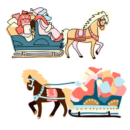 Detail Horse Drawn Sleigh Clipart Nomer 42