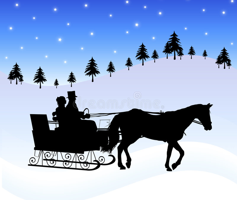 Detail Horse Drawn Sleigh Clipart Nomer 8