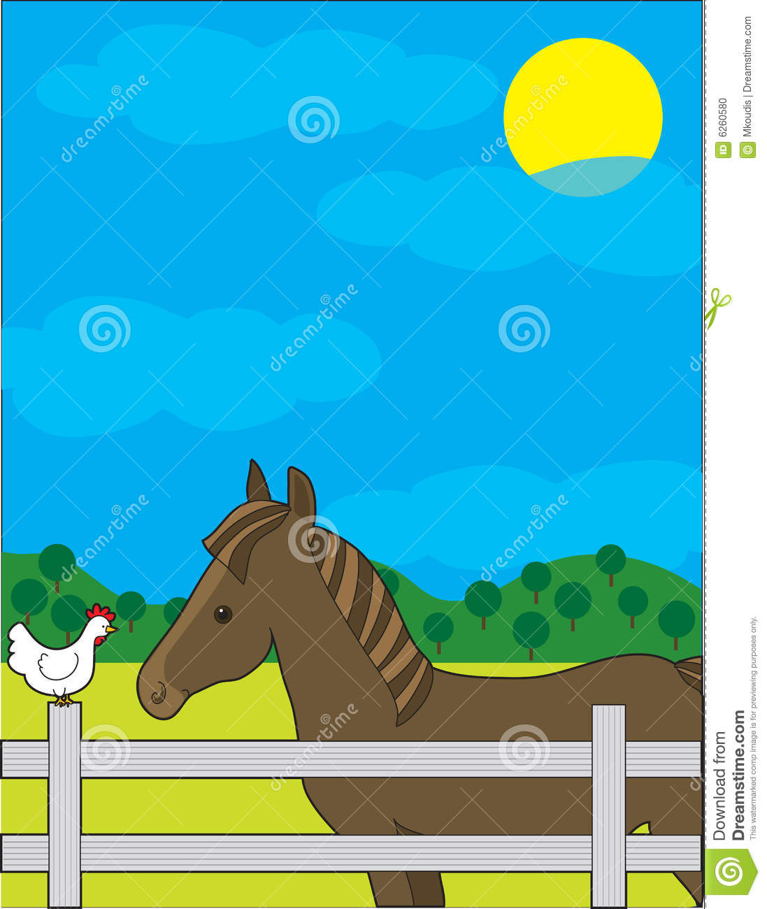 Detail Horse Fence Clipart Nomer 12