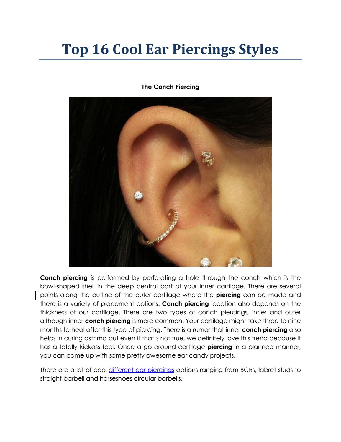 Detail Horseshoe Conch Piercing Nomer 29