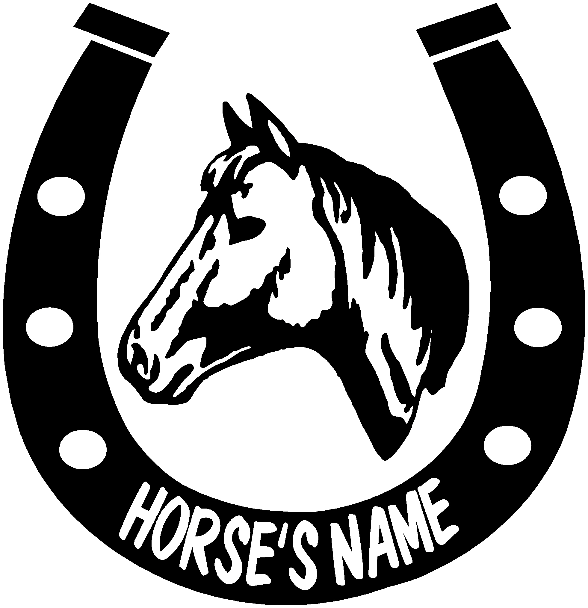 Detail Horseshoe Images Free Clip Art Nomer 39