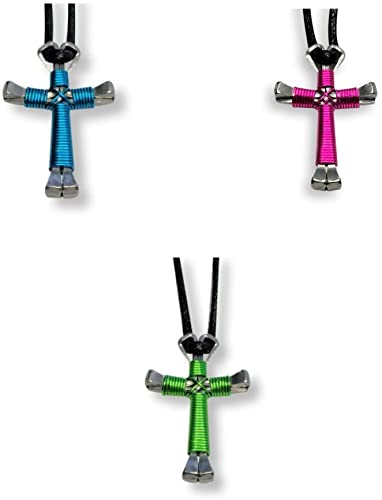 Detail Horseshoe Nail Cross Necklace Kits Nomer 2