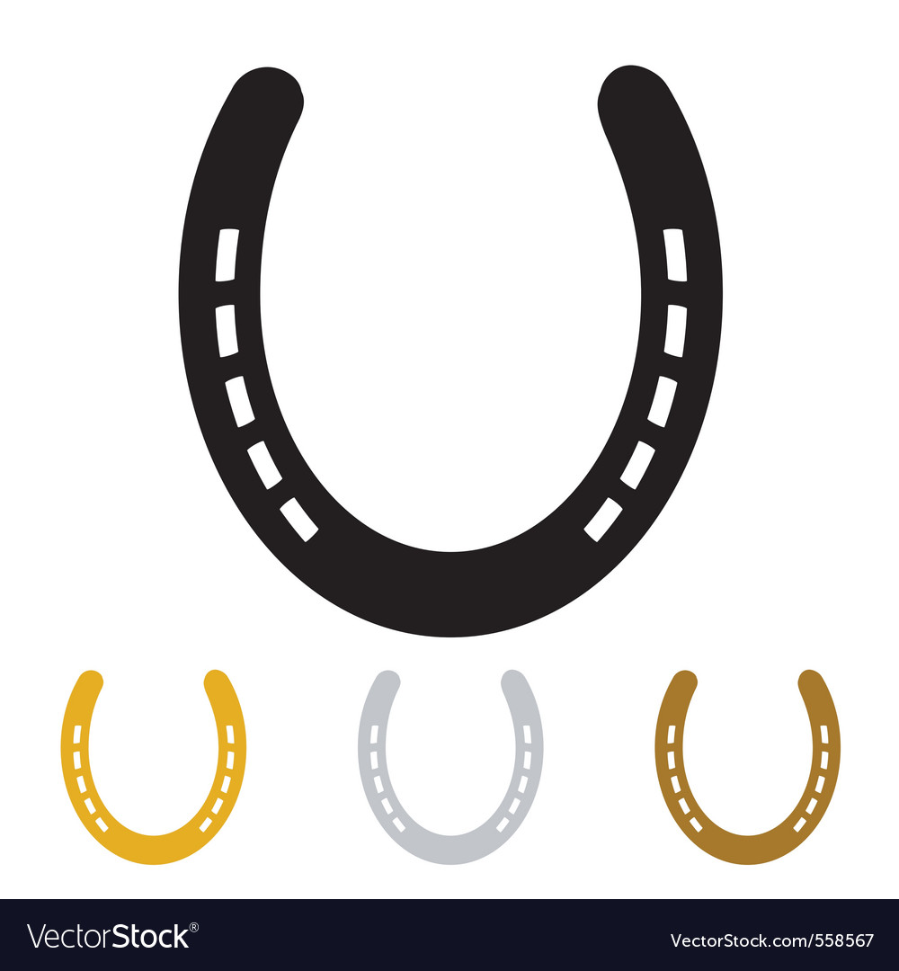 Detail Horseshoe Silhouette Vector Nomer 2