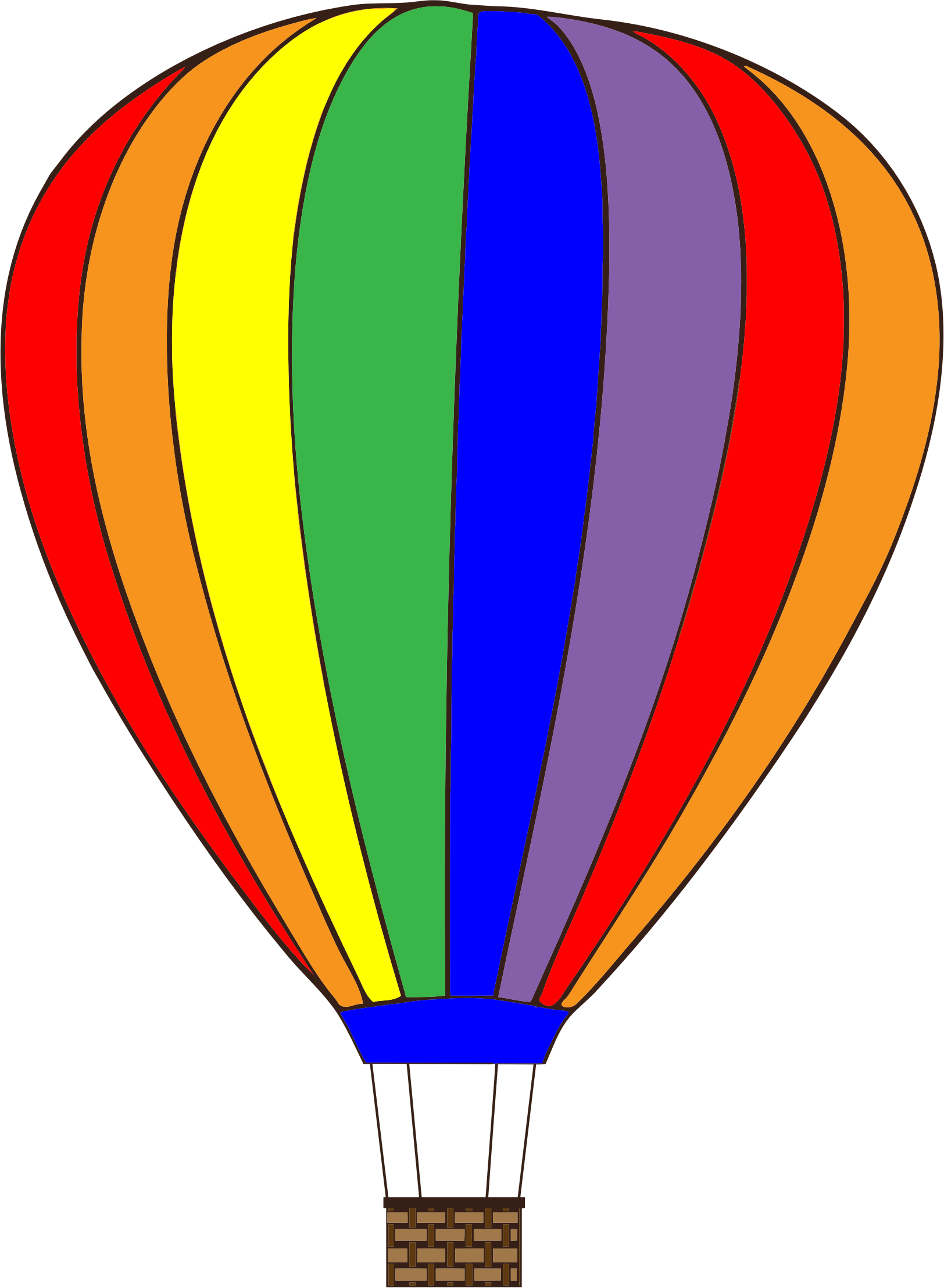 Detail Hot Air Balloon Clip Art Nomer 2