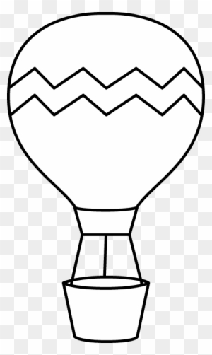 Detail Hot Air Balloon Clipart Black And White Nomer 19