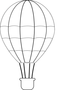 Detail Hot Air Balloon Clipart Black And White Nomer 40