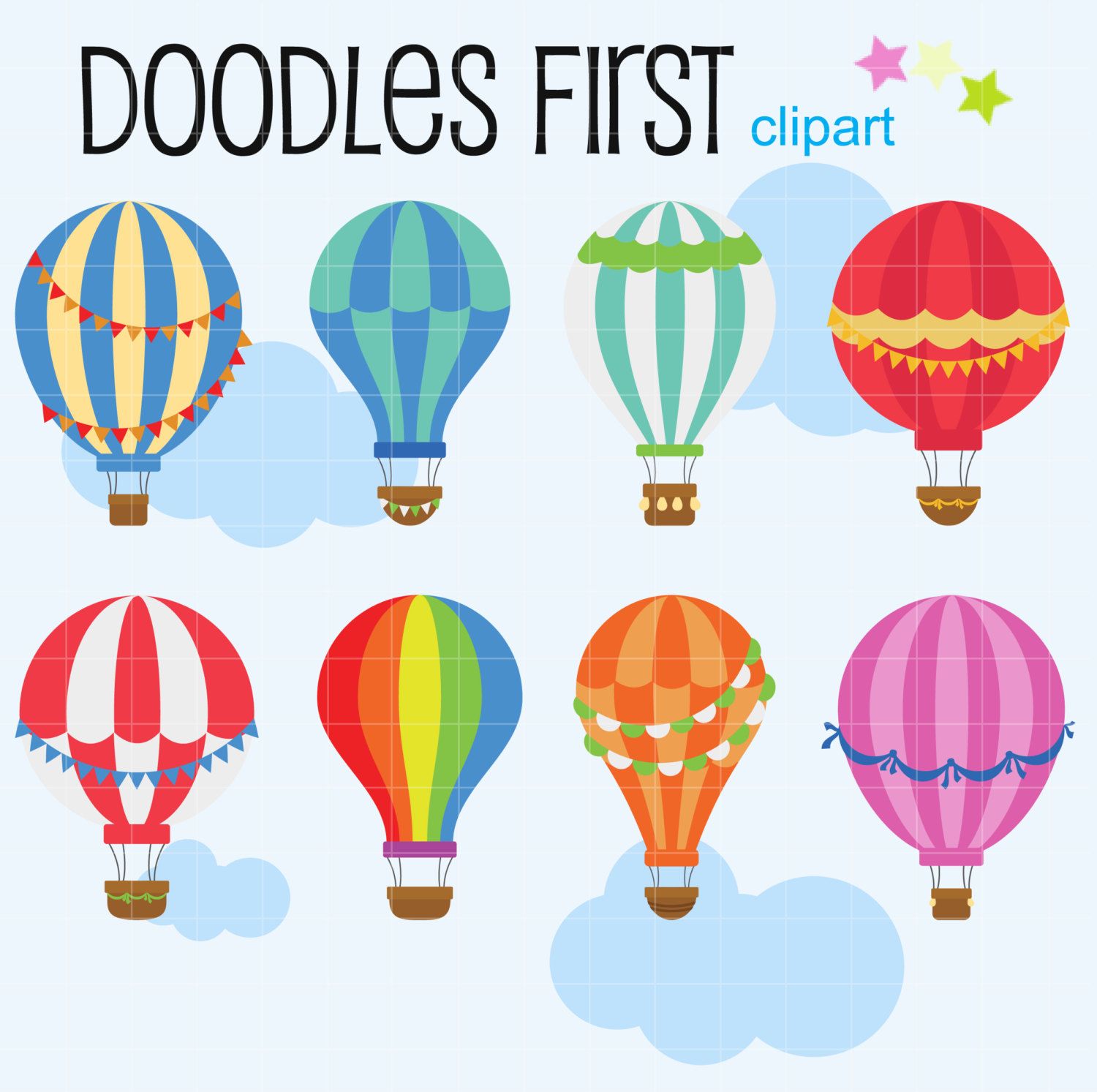 Detail Hot Air Balloon Clipart Free Nomer 12