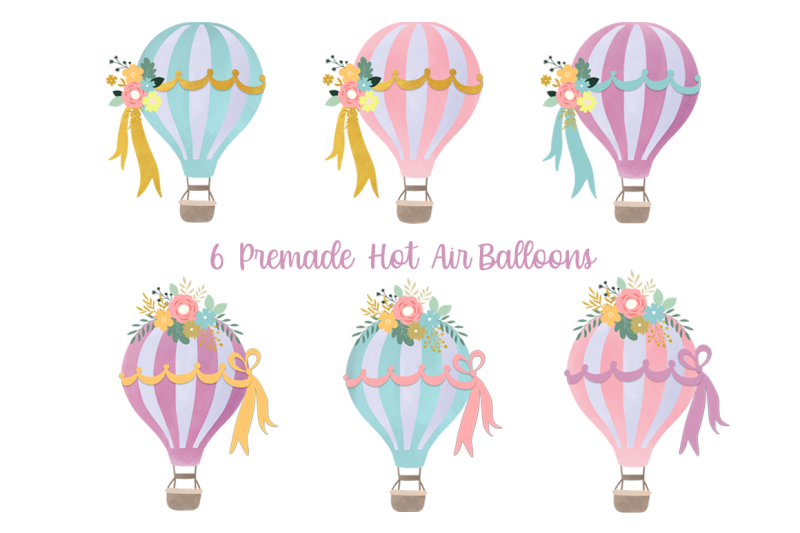 Detail Hot Air Balloon Clipart Free Nomer 46