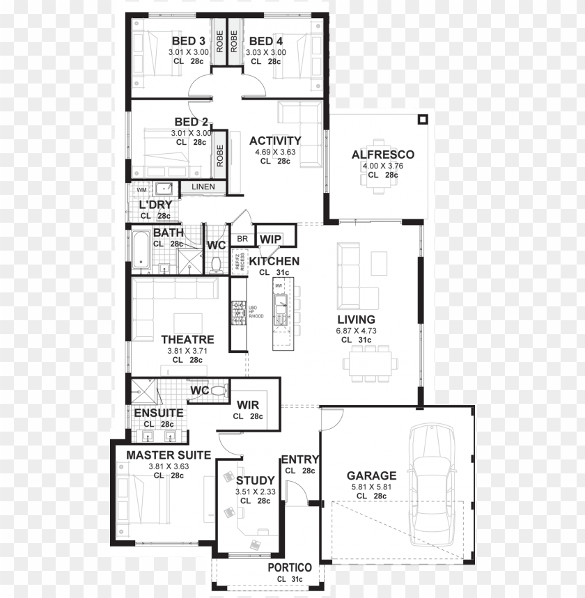 Detail House Blueprint Png Nomer 34