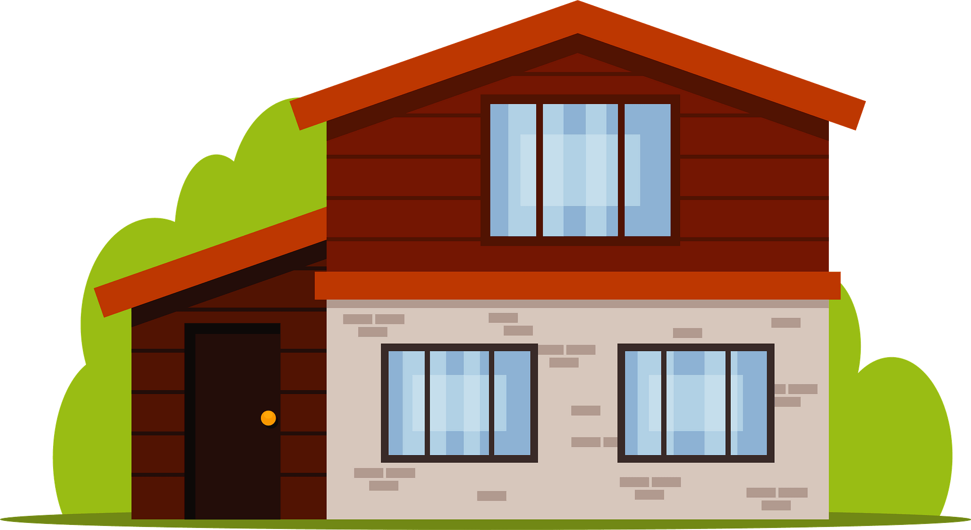 Detail House Clipart Nomer 10