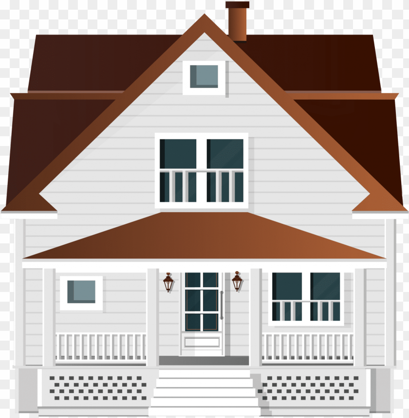 Detail House Clipart No Background Nomer 17