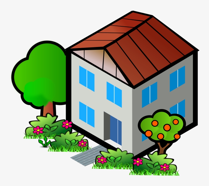 Detail House Clipart No Background Nomer 6