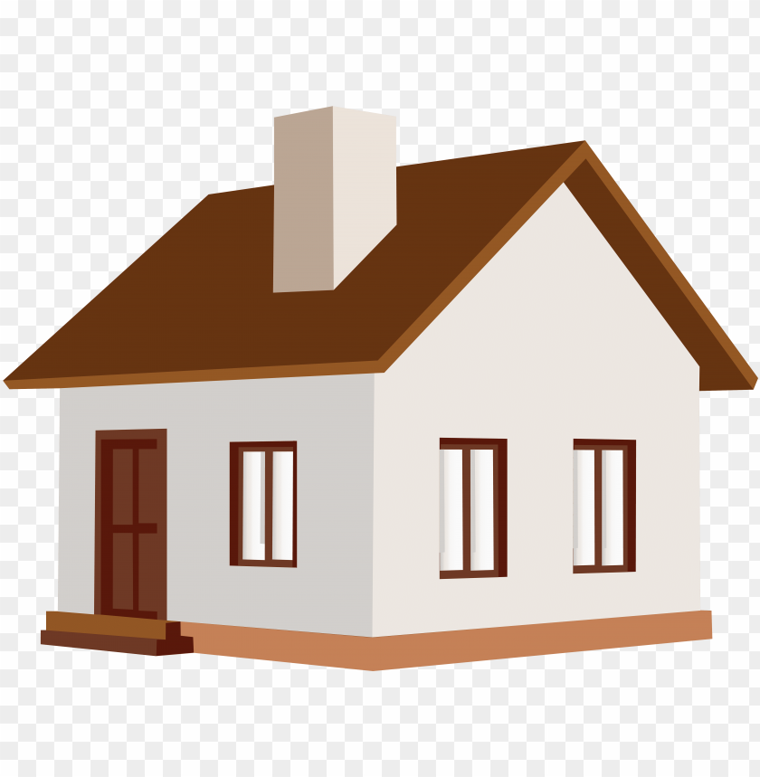 Detail House Clipart Transparent Background Nomer 5