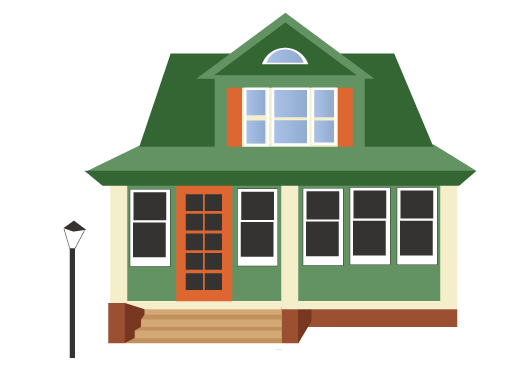 Detail House Illustration Png Nomer 6