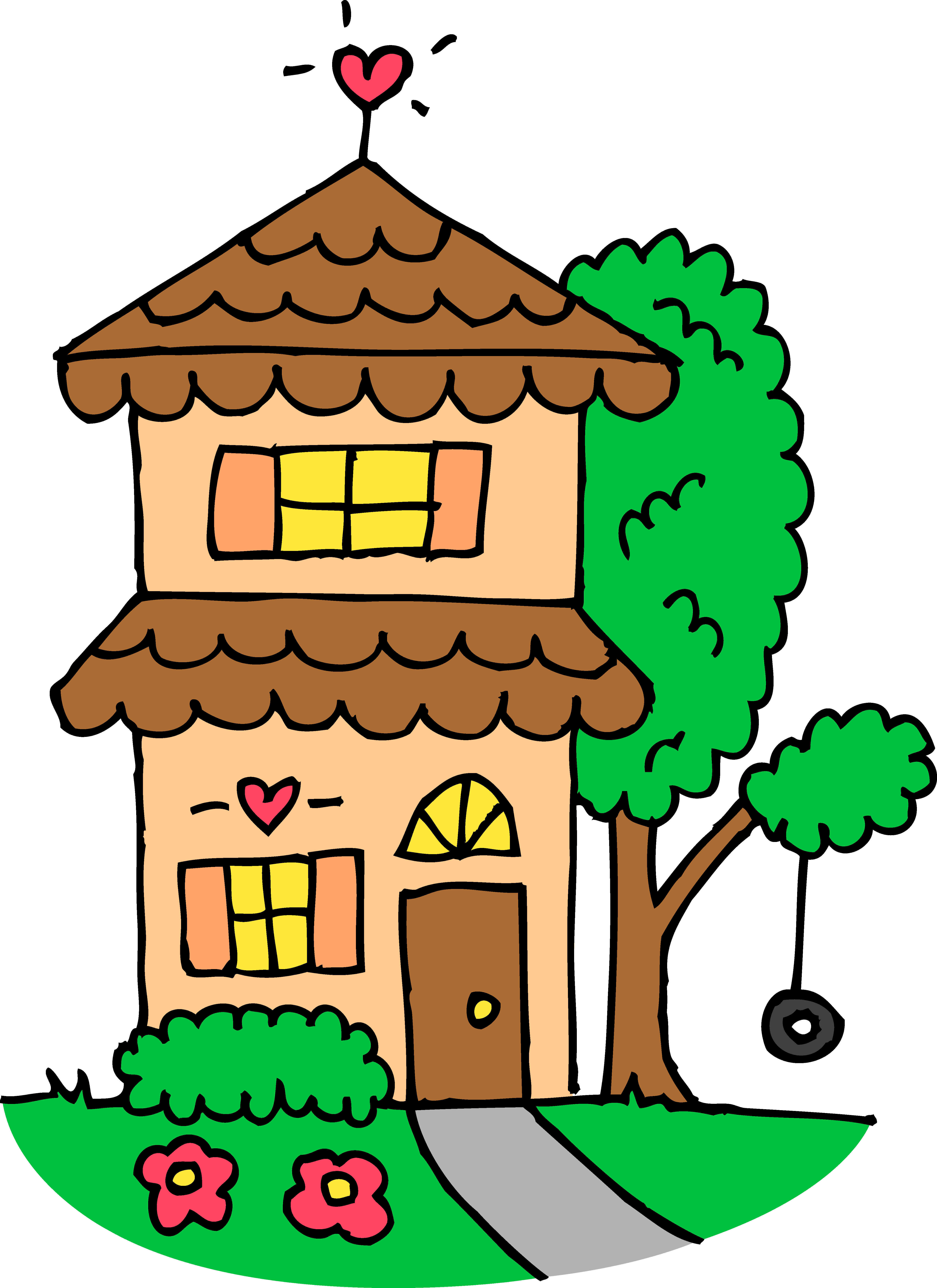 Detail House Images Free Clip Art Nomer 8