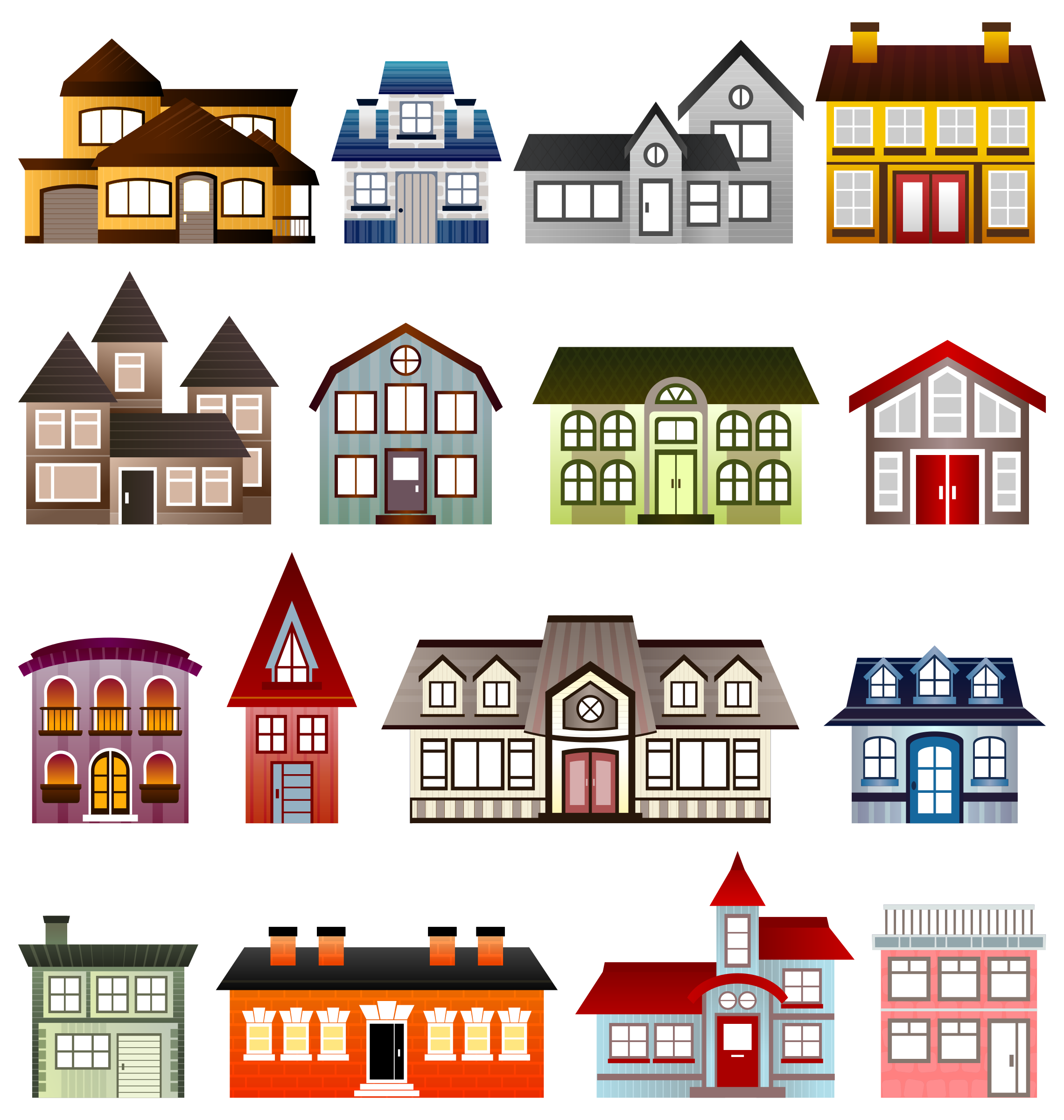 Detail House Images Free Clip Art Nomer 5