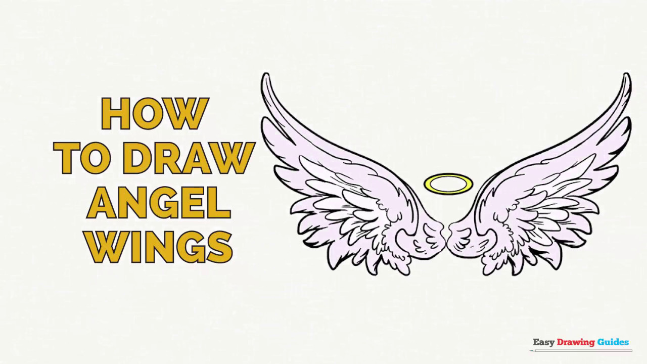 Detail How Do You Draw Angel Wings Nomer 24