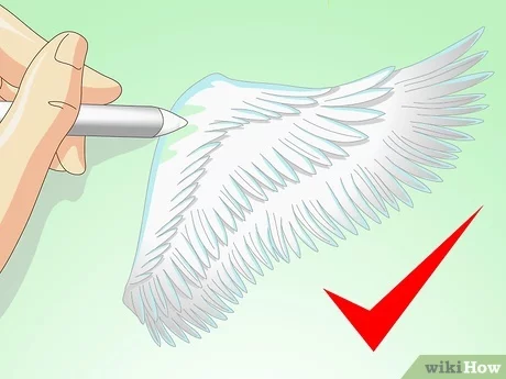 Detail How Do You Draw Angel Wings Nomer 41