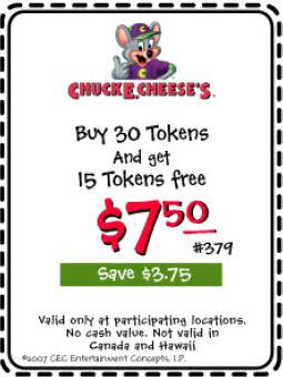 Detail How Much Is 100 Tokens At Chuck E Cheese Nomer 17