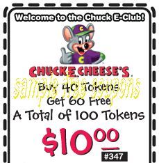 Detail How Much Is 100 Tokens At Chuck E Cheese Nomer 8