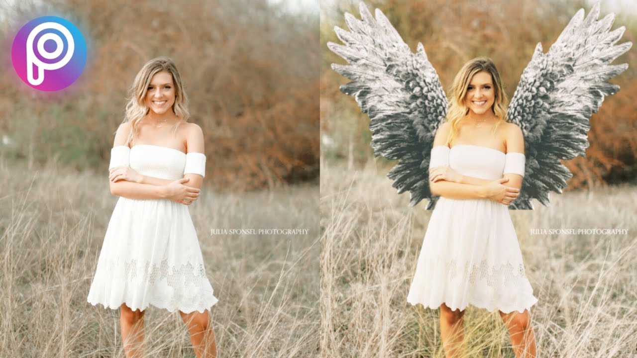 How To Add Angel Wings To A Photo - KibrisPDR